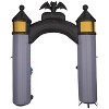 Nightmare Before Christmas Airblown Inflatable NBC Welcome to Halloween Town Archway Disney, 8.5 ft Tall, Grey - 4 of 4