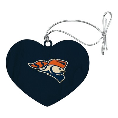 Carroll University Primary Logo Heart Love Wood Christmas Tree Holiday Ornament