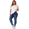 Agnes Orinda Women's Plus Size Crew Neck Mesh Short Sleeve Summer Casual Blouse - 3 of 4