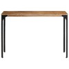 vidaXL Console Table Brown 43.3"x13.8"x29.9" Solid Wood Mango and Iron - 4 of 4