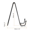 Unique Bargains Iron Durable Rounded Corner Book Decorative Easels or Stands 3 Pcs - 2 of 4