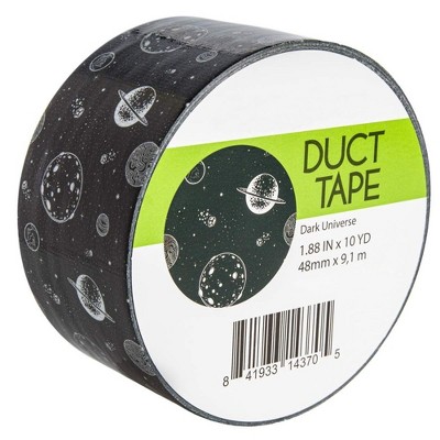 Simply Genius Pattern Duct Tape Heavy Duty, Craft Supplies, Colored Duct Tape, Single Roll 1.8 in x 10 yards (Dark Universe)