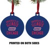 UIC Flames Aluminum Holiday Christmas Tree Ornament - 2 of 4