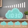 REGALWOVEN Digital Cloud Design Adjustable Brightness Three Alarms Alarm Clock 5.9"L x 1.6"W x 3.5"H 1 Pc - 3 of 4