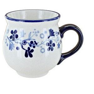 Blue Rose Polish Pottery K068 Manufaktura Large Bubble Mug - 1 of 2