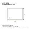 JUJABU Bathroom Vanity Mirror with 3 Light Colors, Anti-Fog, Shatterproof, Waterproof - 2 of 4