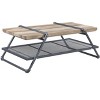 ORRD Industrial Coffee Table with Metal Pipe Frame, Oak & Sandy Gray Finish, Modern Lift Top Table with Storage Shelf - 3 of 4