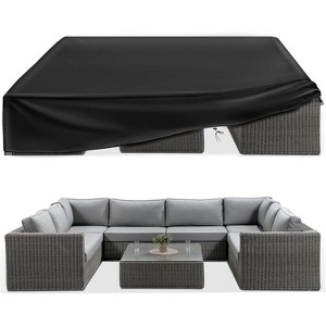 GARPROVM 124"L Large Outdoor Furniture Set Covers Waterproof For 10-12 Seats Weather-Resistant - 1 of 4
