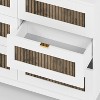 CAVINAS Wood Bedroom Dresser with 6 Drawer,Chest of Drawers Storage Cabinet with Metal Handles for Living Room,Entryway - 4 of 4