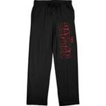 The Batman Movie Red Logo Men's Black Drawstring Sleep Pajama Pants