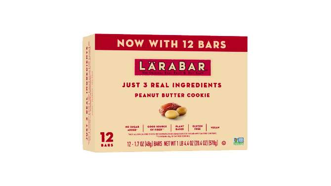 Larabar Peanut Butter Cookie Protein Bar - 20.4oz/12ct, 2 of 12, play video