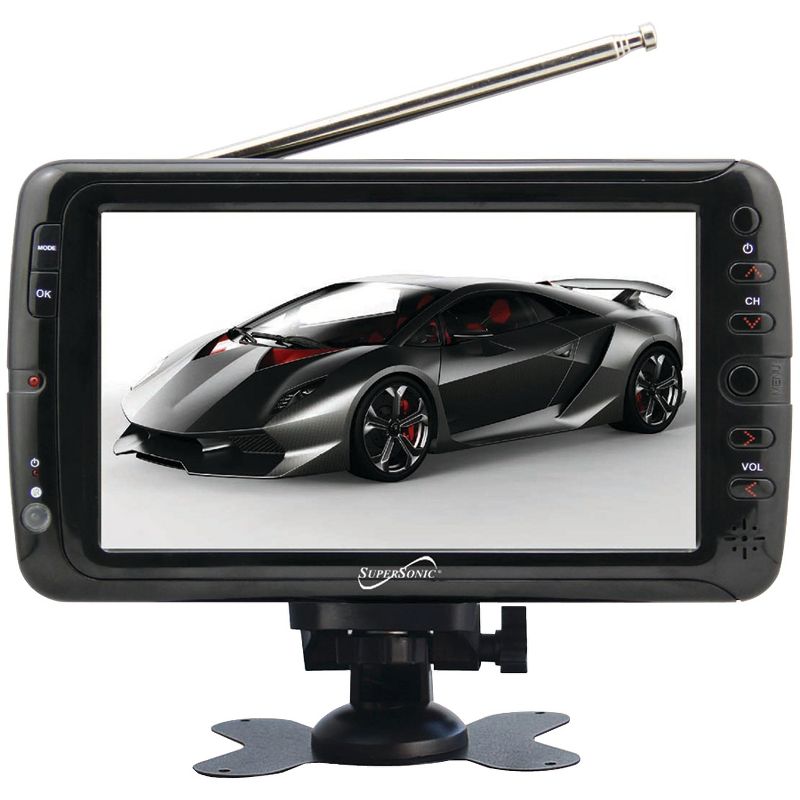 Supersonic® 7-In. TFT Portable Digital LCD TV, AC/DC Compatible with RV/Boat, 1 of 7