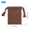 Unique Bargains 100% Cotton Reusable Washable Dust Drawstring Bag 12 Pcs - 2 of 4