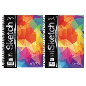 UCreate® Fashion Poly Sketch Book, 9" x 12", 75 Sheets, Kaleidoscope Design, Pack of 2 - 1 of 4