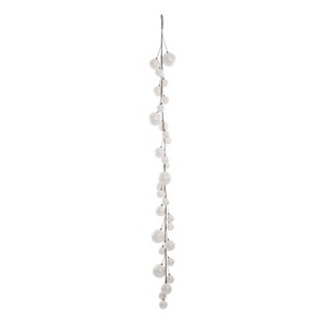 Season's Designs Christmas Tree 6' White Themed Shatterproof Ball Garlan - 1 of 1