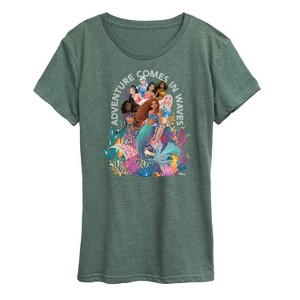 Women's - Disney - Adventure Comes In Waves Short Sleeve Graphic T-Shirt - 1 of 4