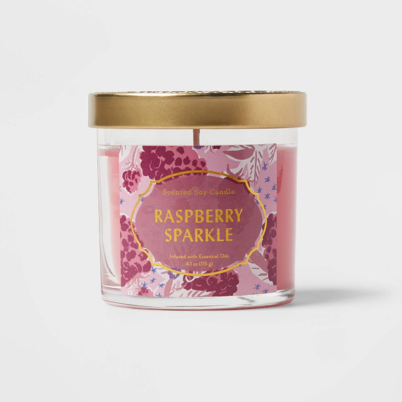Jar Candle Raspberry Sparkle Berry Pink - Opalhouse™, 1 of 5