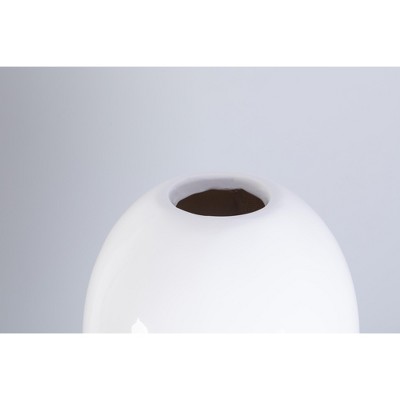 Oversized White Fiberglass Modern Floor Vase
