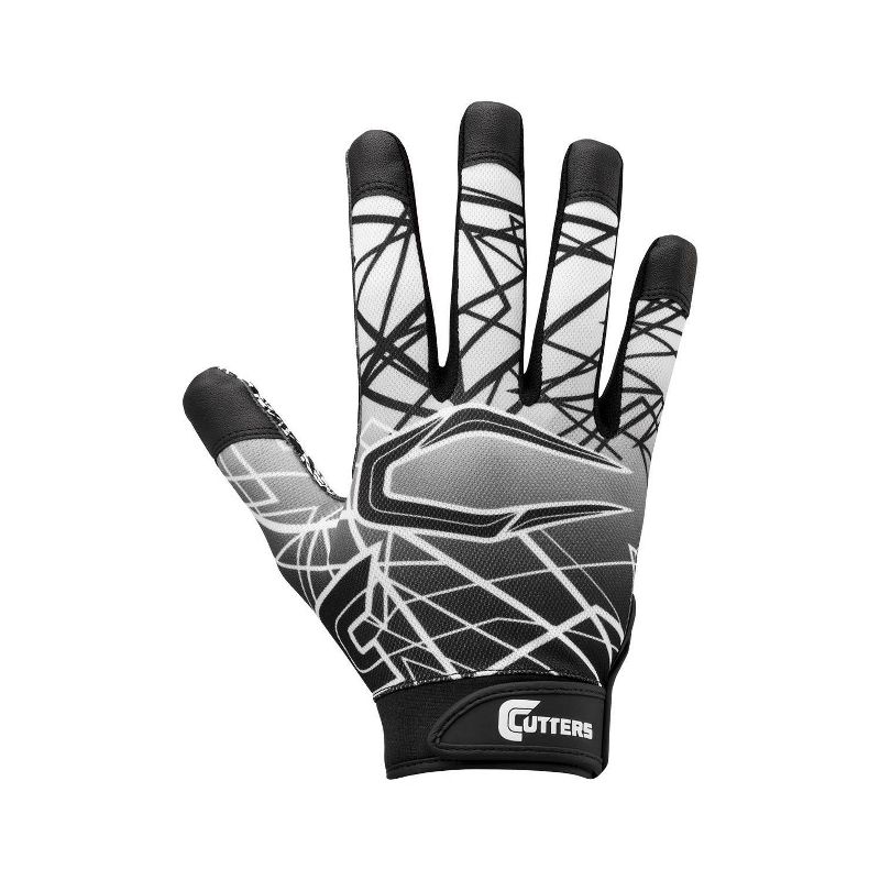 Cutters Game Day Receiver Youth Gloves Black, 4 of 8