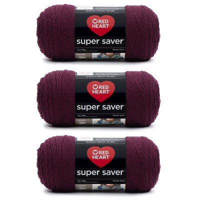 Red Heart Super Saver Yarn 24 Pack-Claret