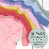 Honest Baby 10-Pack Organic Cotton Long Sleeve Bodysuits - image 2 of 4