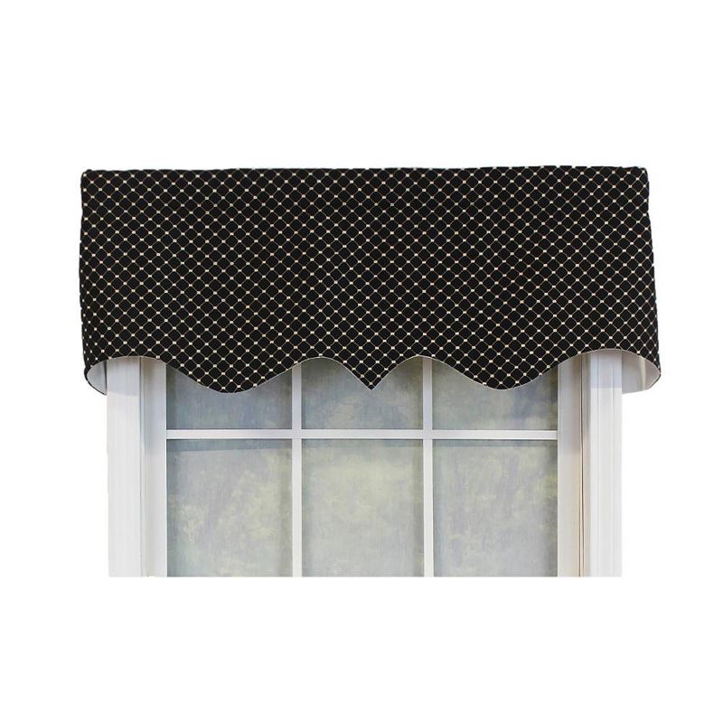 Passat Regal High-Quality 3in Rod Pocket Window Valance 50" x 17" by RLF Home, 1 of 5