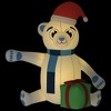 VidaXL Christmas Inflatable Teddy Bear LED 94.5" - 2 of 4