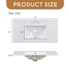 36-inch bathroom vanity with two soft close doors, adjustable shelves and three drawers - Leovsnove - 4 of 4