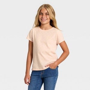 Girls' Short Sleeve Printed T-Shirt - Cat & Jack™ - 1 of 3