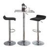 3-Piece Bar Height Dining Set with Adjustable Table and 2 Upholstered Stools - 2 of 4