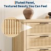 Fluted 6-Drawer Dresser, 47.4" Wide Wood Chest of Drawers & Clothes Storage Cabinet, TV Stand for Bedroom, Nursery, Living Room - 3 of 4