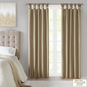 Kumasinova 84”/95“/108“/120” DIY Twist Fold Blackout Curtains,100% Light Blocking Window Curtains Panel,Kitchen Curtains for Living Room&Bedroom - 1 of 4