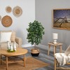 Nearly Natural 4-ft Ficus Artificial Tree in Boho Chic Handmade Cotton & Jute Black Woven Planter - 4 of 4