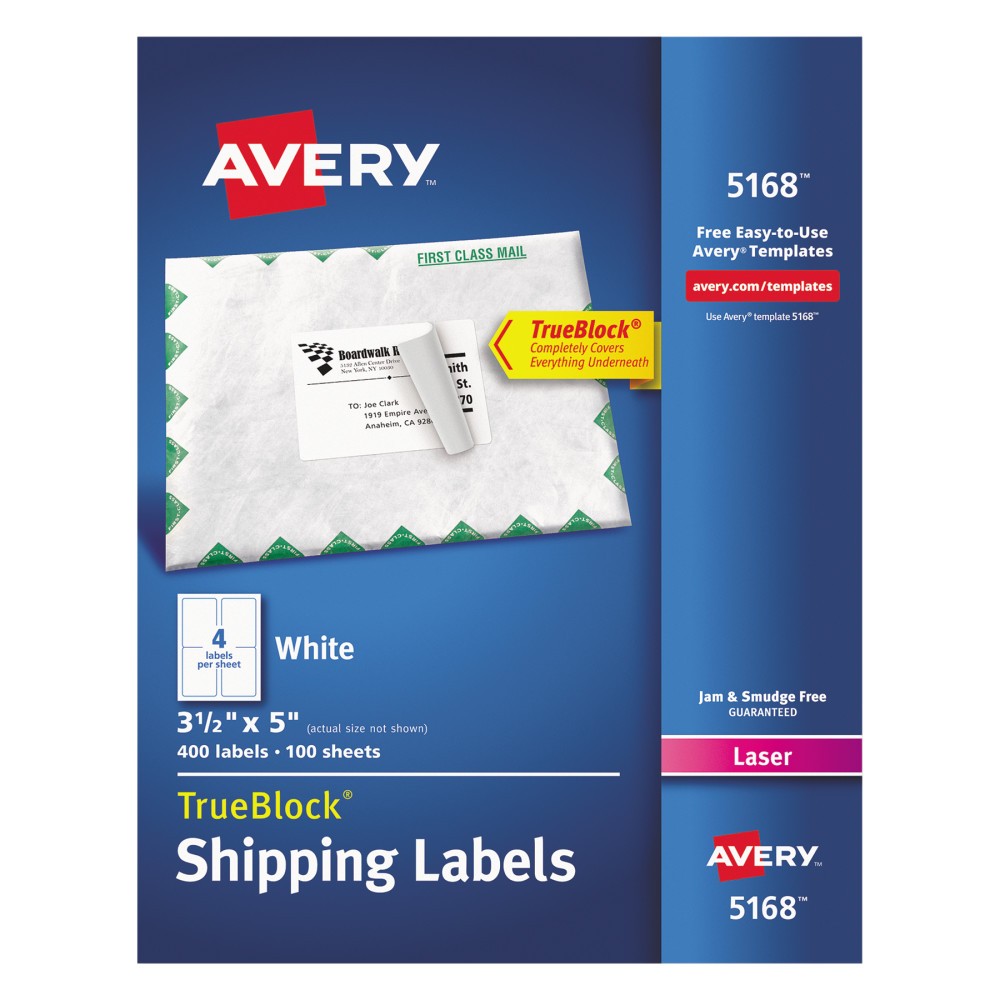 Avery Jam-Free Laser Mailing Labels