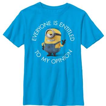 Boy's Despicable Me Minion My Opinion T-Shirt