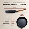 Alva Cookware Forest Nonstick Carbon Steel Frying Pan Skillet, Stay Cool Acacia Wood Handle, Pre-Seasoned, Non Toxic Cookware, Electric Skillet - 4 of 4