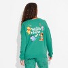 Women's Winnie the Pooh and Friends Cozy Graphic Sweatshirt - Green - image 2 of 3