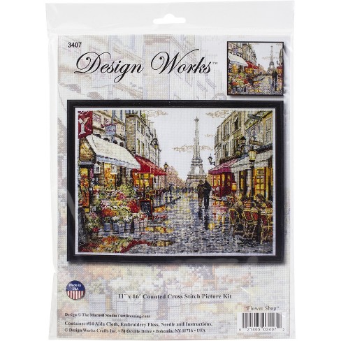 Design Works Counted Cross Stitch Stocking Kit 17 Long-Airplane