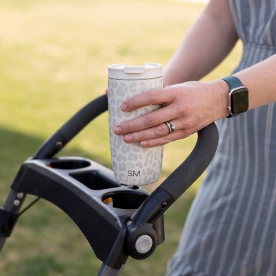 Simple Modern 16oz Voyager Leopard Travel Mug Cream