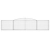 vidaXL Gabion Basket Set of 2 Silver Galvanized Iron Large - 4 of 4