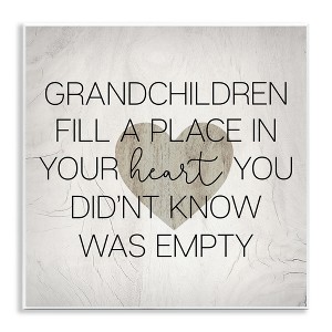 Stupell Industries Heartwarming Grandchildren Phrase, 12" x 12" - 1 of 4