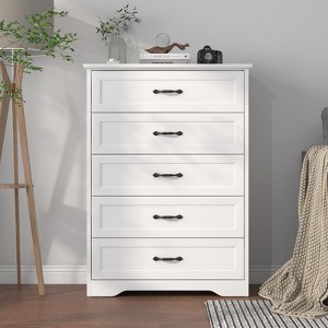 coucheta Dresser, Dresser for Bedroom, Chest of Drawers with Anti-Tip Device and Metal Handle, Drawer Organizer for Bedroom - 1 of 4