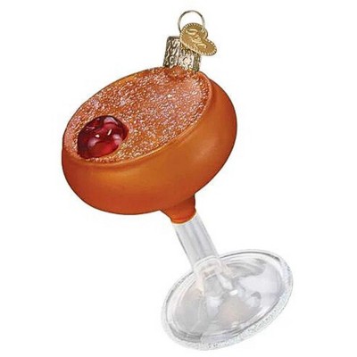 Old World Christmas 3.5 Inch Manhattan Martini Party Drink Cocktail Tree Ornaments
