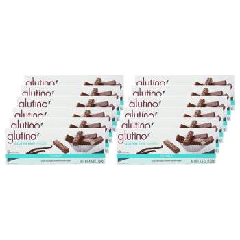 Glutino Gluten-Free Vanilla Milk Chocolate Covered Wafers - Case of 12/4.6 oz