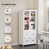 Karl Home 2-Drawer White MDF (Medium-Density Fiberboard) 29.53in. W File Cabinets - 4 of 4
