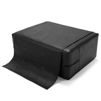Sandinrayli Salon Booster Seat for Kids,Barber Leather Cushion Pads for Salon Hair Chair Stylist,Oversize,Black