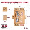 Jumbl 1500-Piece Puzzle Board with Drawers, Lazy Susan & Cover - Rotating Wooden Jigsaw Puzzle Table - 2 of 4