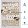 homfan Vintage Printed Carpet Runner, Non-Shedding Farmhouse Floor Cover, Foldable Ultra-Thin Accent Rugs, Easy Cleaning, for Bedroom, Kitchen - 3 of 4