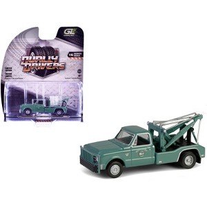 1967 Chevrolet C-30 Dually Wrecker Tow Truck "Holley Speed Shop" Green "Dually Drivers" 1/64 Diecast Model Car by Greenlight - 1 of 4