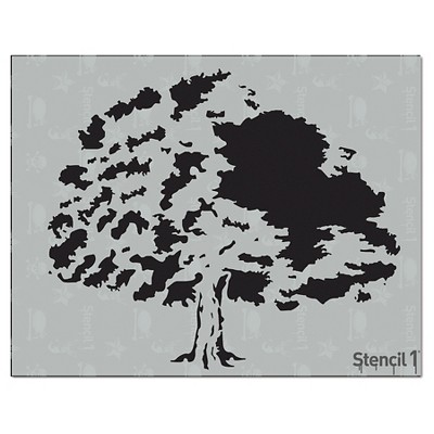 Stencil1 Tree - Stencil 8.5" x 11"